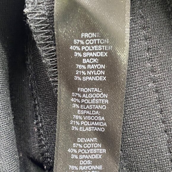 Chico's‎ So Slimming Pants Womens 00 XS Slim Leg Black & Lace Pattern - Picture 2 of 15